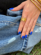 Bague zigzag