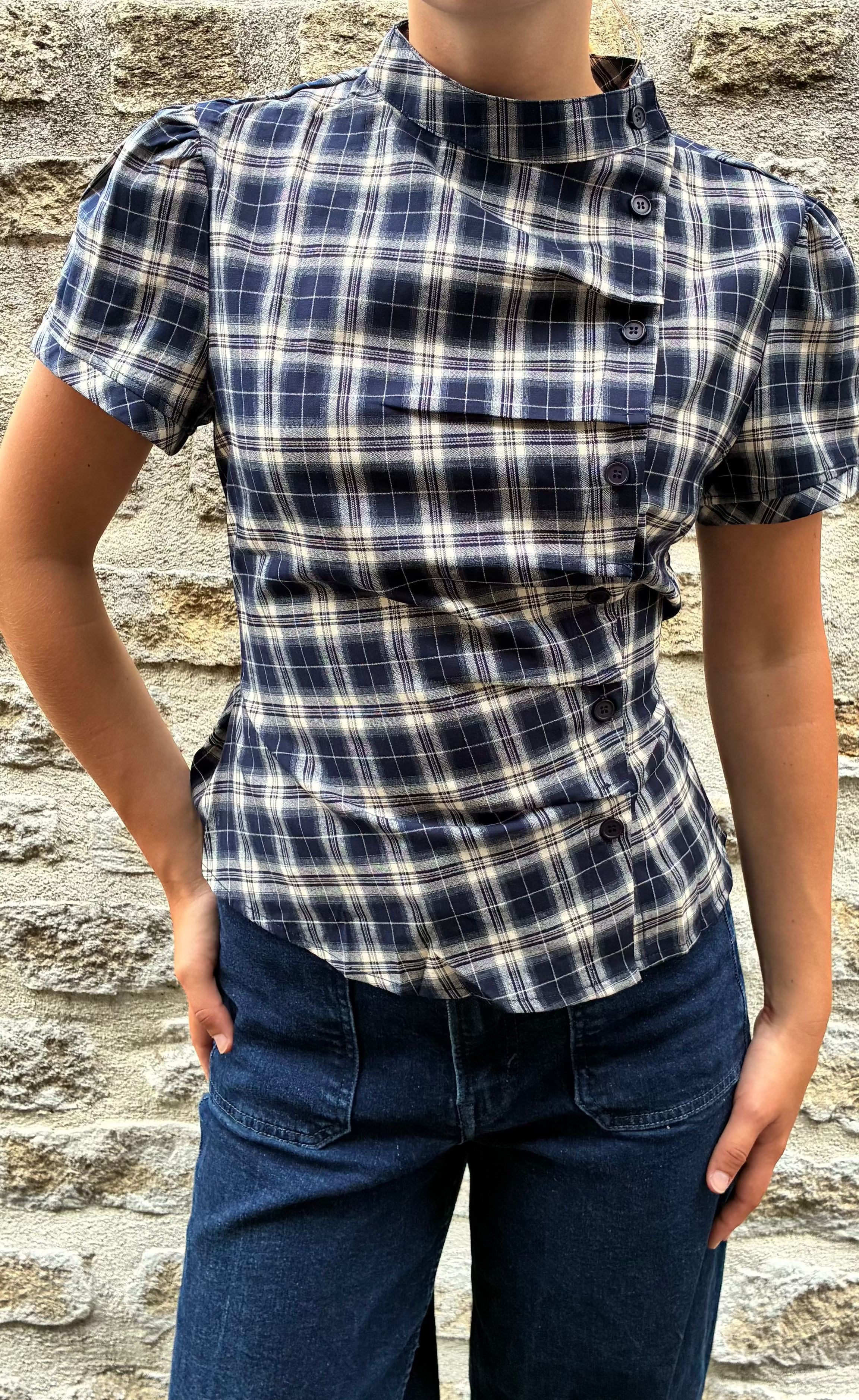 Blouse à carreaux Le Vestiaire