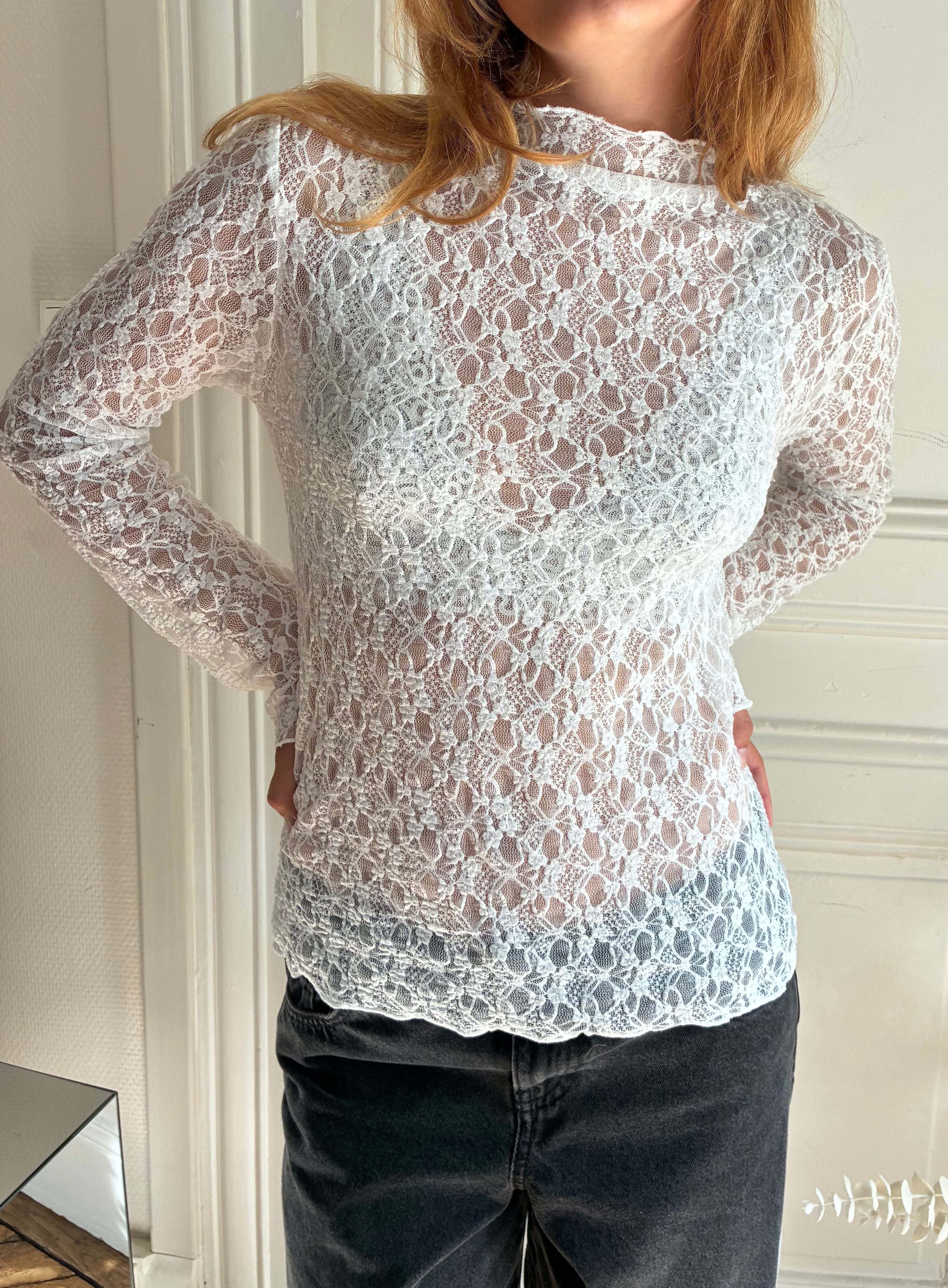 Haut en dentelle blanc Le Vestiaire