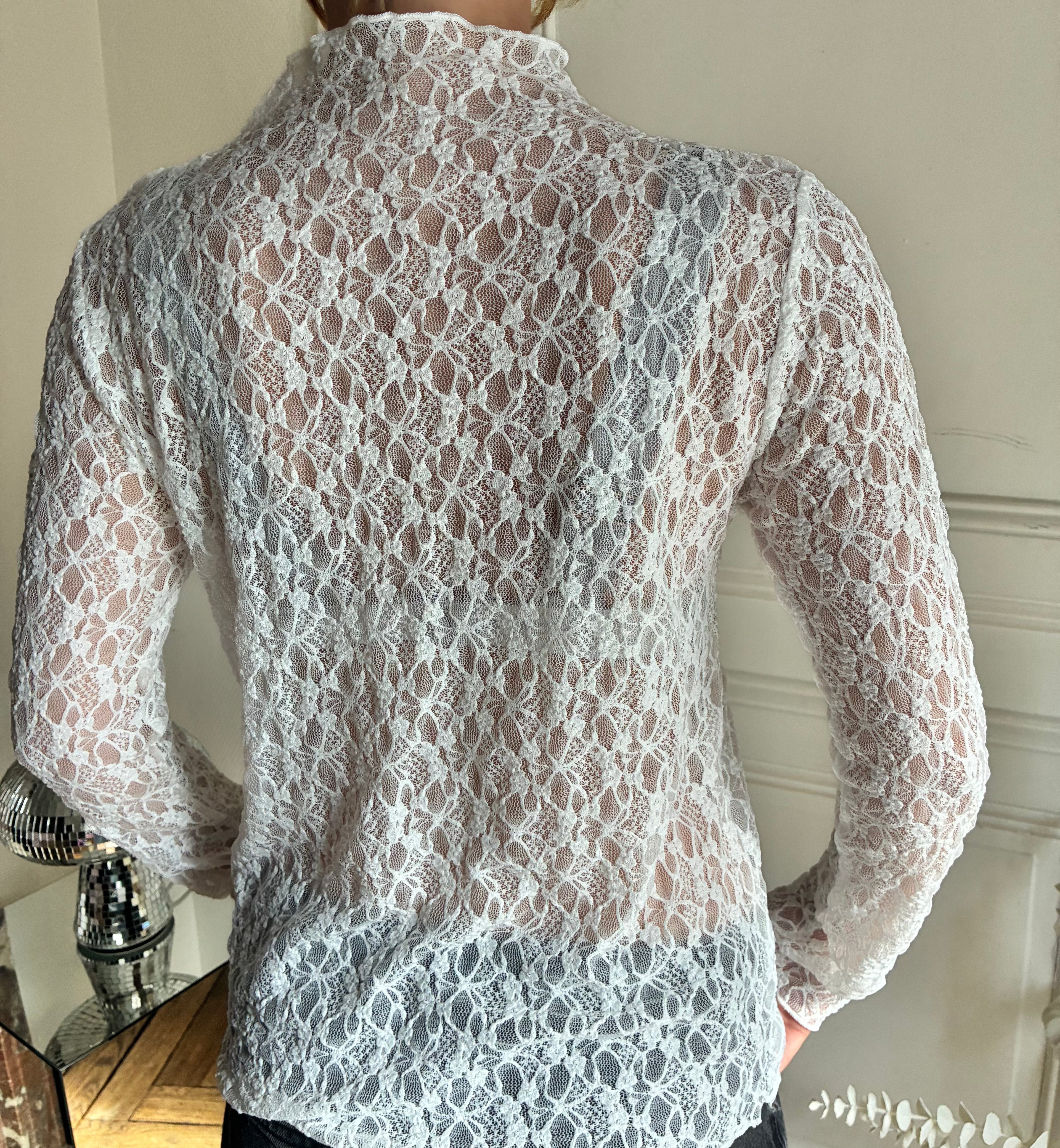 Haut en dentelle blanc Le Vestiaire