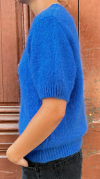 Pull bleu à manches courtes Le Vestiaire