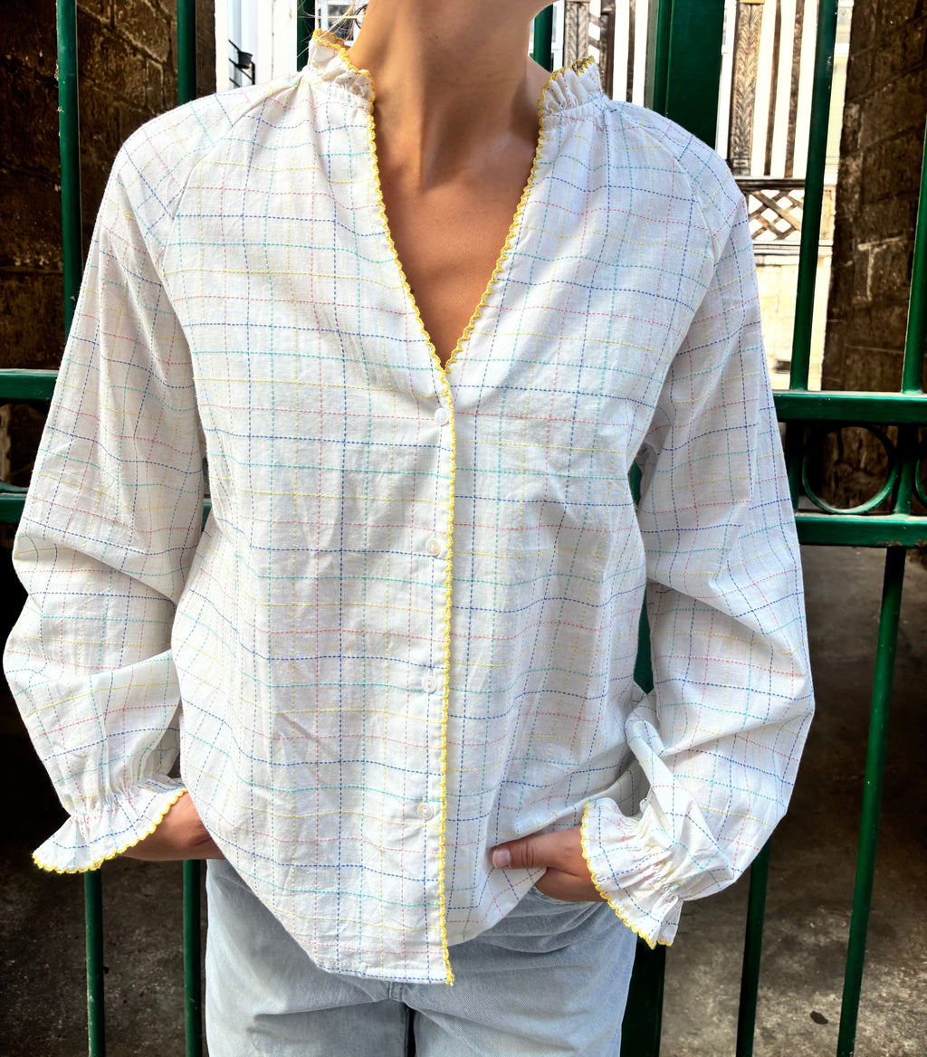Blouse à carreaux Le Vestiaire